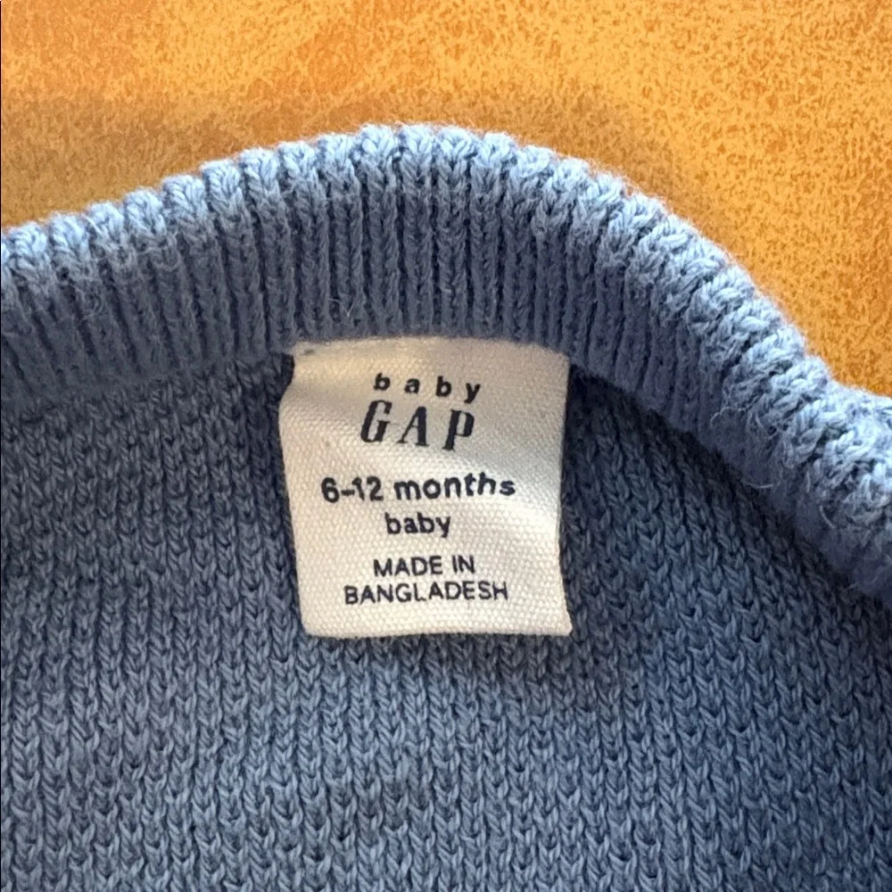 GAP Baby Blue Knit Shorts - 100% cotton - Size 6 to 12 months